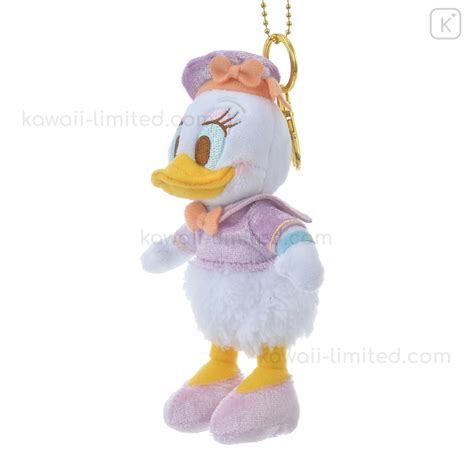 Japan Disney Plush Keychain Daisy Duck Pastel Sailor Kawaii Limited