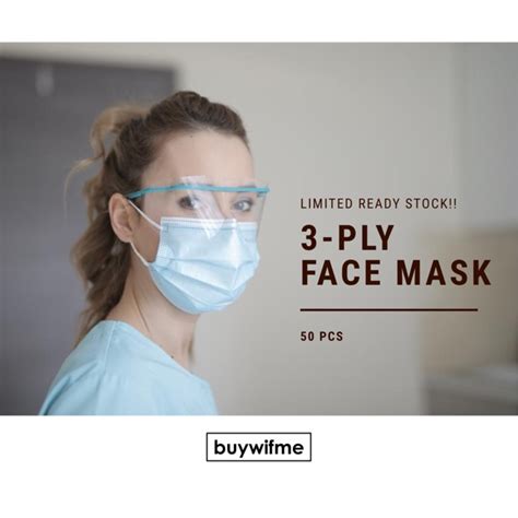 LIMITED READY STOCKS 3 PLY Disposable Face Mask With CE Certificate