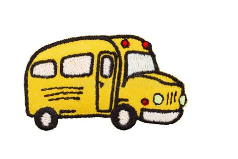 Vintage Yellow School Bus of Thread Moving Stock Photo - Image of ...