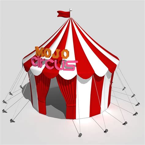 Circus Tent 3d Model Festival Cgtrader