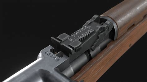 D Model Sks Type Carbine Vr Ar Low Poly Cgtrader