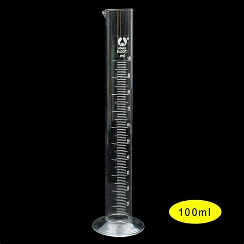 High Quality Graduated Glass Measuring Cylinder Chemistry Laboratory Measure 100ml Hobbies