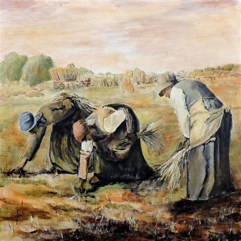 The Gleaners Painting at PaintingValley.com | Explore collection of The ...