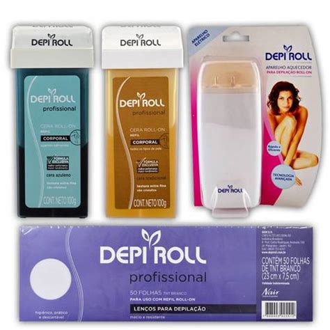 Tudo Sobre Depi Roll Kit Depilação 4 Itens