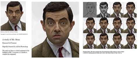 Hammed Al-Tamimi's Game Art and Design Blog: Mr. Bean Photoshop Study