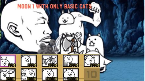 Can I Beat EoC 1 Moon With Only Basic Cats YouTube