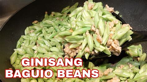 Ginisang Baguio Beans Youtube