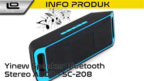 Yinew Speaker Bluetooth Stereo A Dp Sc Info Produk Youtube