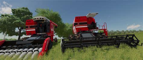 FS22: Combines & Excavators Massey Ferguson mods for Farming Simulator