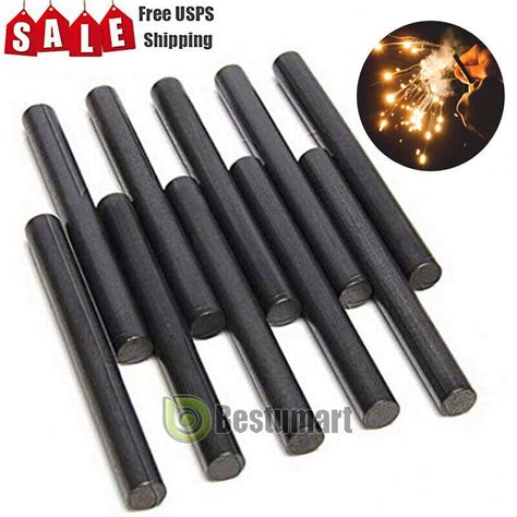 Lot Huge 1 2 X 5 Fire Starter Rod Magnesium Ferrocerium Flint