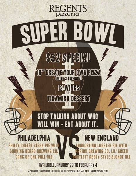 Super Bowl Specials = Party Perfection - Regents Pizza