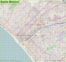 Santa Monica Map | California, U.S. | Discover Santa Monica with Detailed Maps