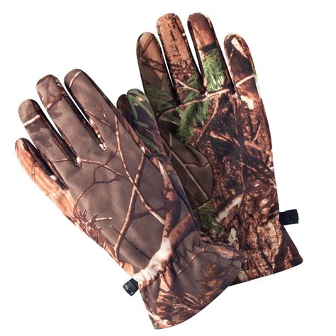 Homemaxs 1 Pair Of Camo Hunting Gloves Full Finger Gloves Outdoor