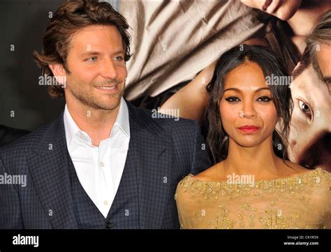 Bradley Cooper Zoe Saldana At Arrivals For The Words Premiere The