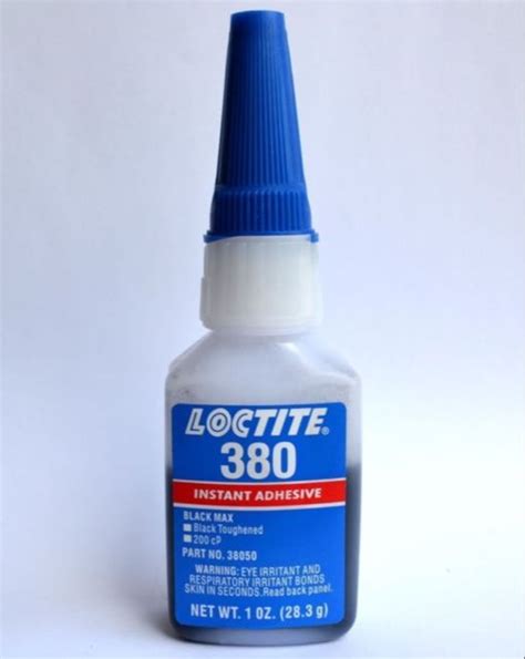 Black Cyanoacrylate Loctite 380 Adhesive Packaging Type Bottle Grade