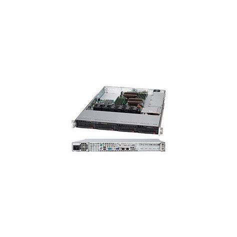 Supermicro Superchassis W U Rackmount Server Chassis Black Cse