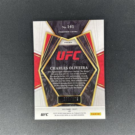 Panini Select Ufc Charles Oliveira Premier Level Bronze Prizm