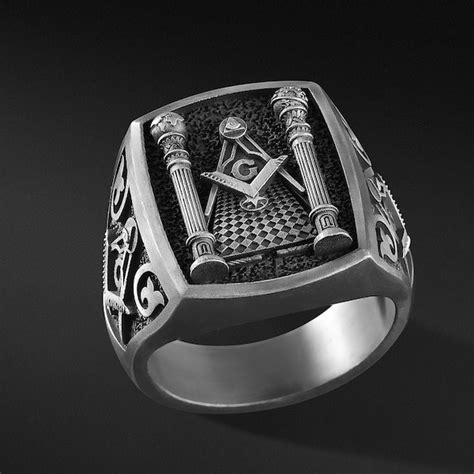 Antique Masonic Ring Etsy