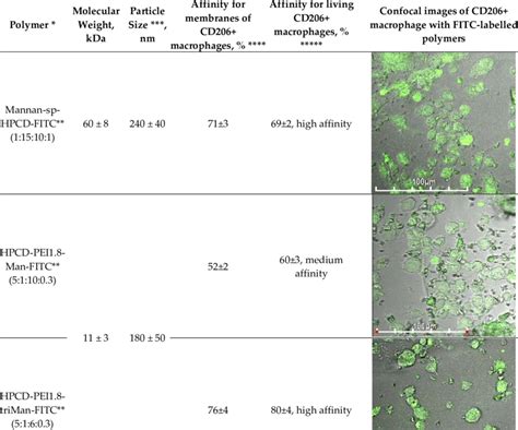 Polymers For Recognition By Macrophages And Their Properties