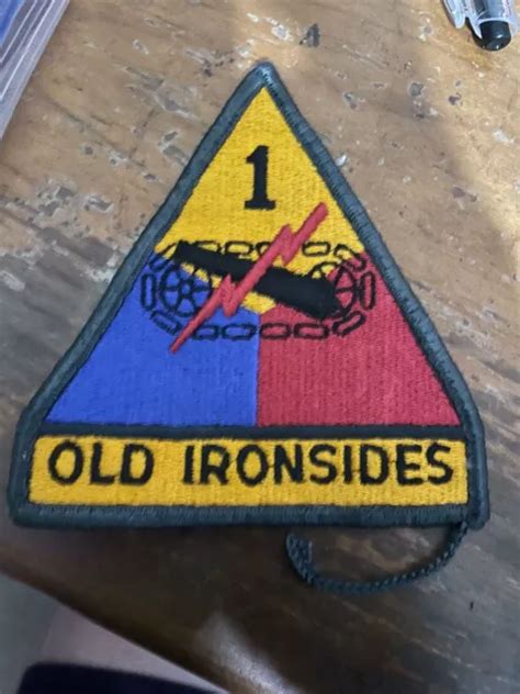 Vietnam Cold War Era Us Army 1st Armored Division Old Ironsides Tab