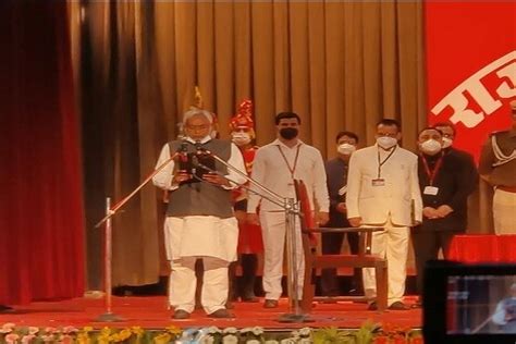 Nitish Kumar Takes Oath As Chief Minister Of Bihar With 2 Deputies From