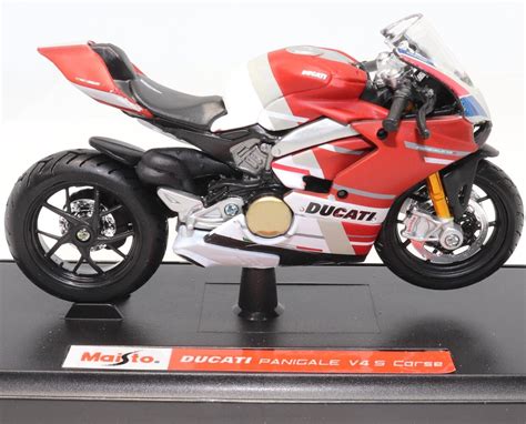 Maisto Ducati Panigale V4 S Corse 1 18 Scale Model Racing Motorcycle