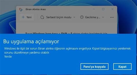 Çözüldü Windows 11 Ekran Alıntısı Aracı Açılmıyor Sayfa 2 Technopat Sosyal