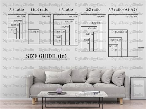 Two Wall Art Size Guide Sofa Measurements Business Person Cool Suits