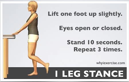 Single Leg Stance Balance Exercise