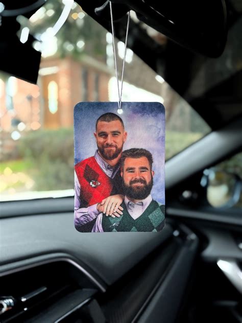 Jason Kelce & Travis Kelce Custom Car Air Freshener Kelce Brothers NFL ...