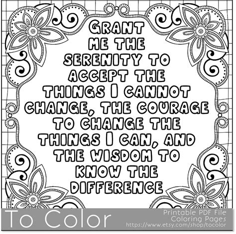 Serenity Prayer Short Version Lovesvg Free Printable Serenity