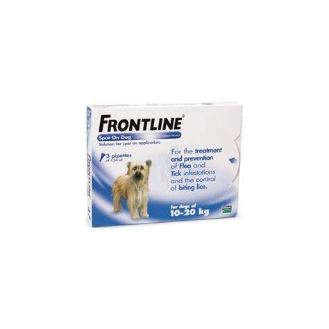 Frontline Flea Spot On for Medium Dogs x 3 - Cheaper Dog Frontline