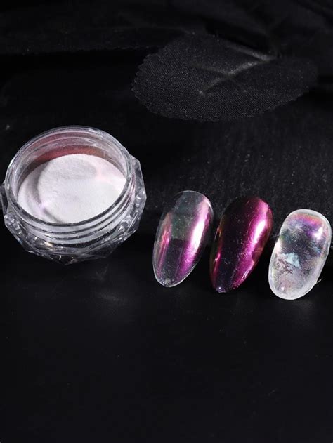 Glass Aurora Powder Nail Pigment Holographic Mirror Iridescent Mermaid