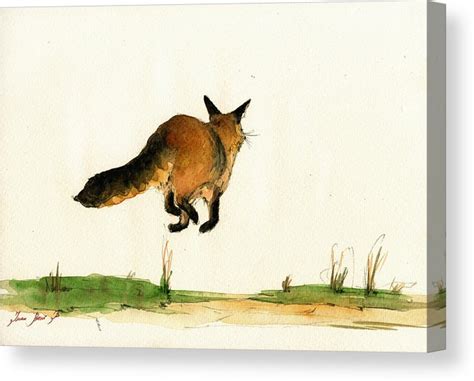 Running Fox Drawing at PaintingValley.com | Explore collection of ...