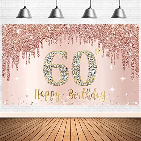 Compare Price: 60th personalized birthday banner - on StatementsLtd.com