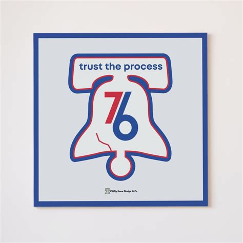 Philadelphia 76ers trust the Process Digital Wall - Etsy