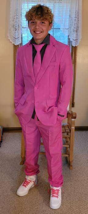 Men S Suitmeister Basic Pink Suit Costume