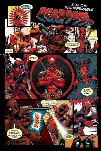 Mosaic Mixed Media Collage Print Analog Comic Collage Deadpool Art