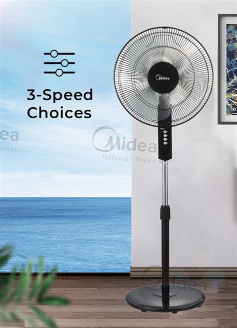 Midea MF 16FS10NS 3 Speed Choices 16 Inch Stand Fan Fan Shopee Malaysia