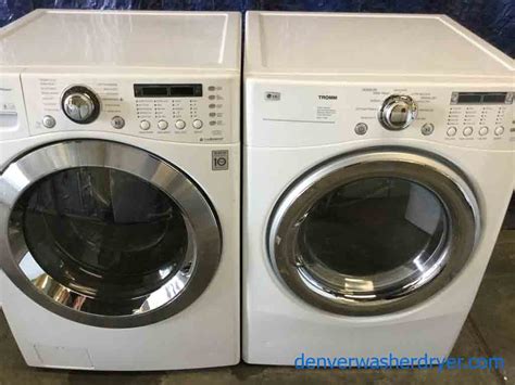 Large Images for LG Front-Load Washer Dryer Set, Stackable, 220v, Steam ...