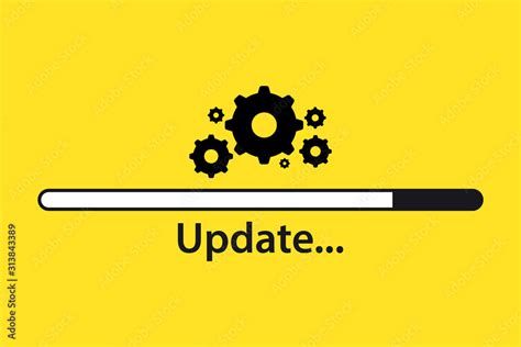 Software Update Loading Process Upgrade Concept Vector Illustration