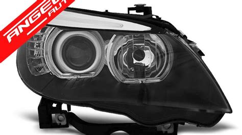 Faruri Angel Eyes Led Negru Potrivite Pentru Bmw E E