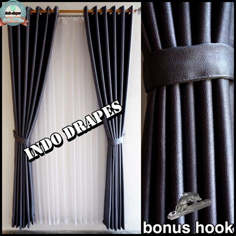 Jual Gorden Jendela Pendek Kamar Tidur Polos Bahan Blackout Import