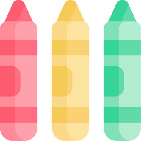 Crayons Kawaii Flat Icon