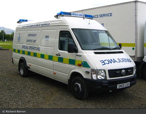 Einsatzfahrzeug Edinburgh Scottish Ambulance Service GW San BOS