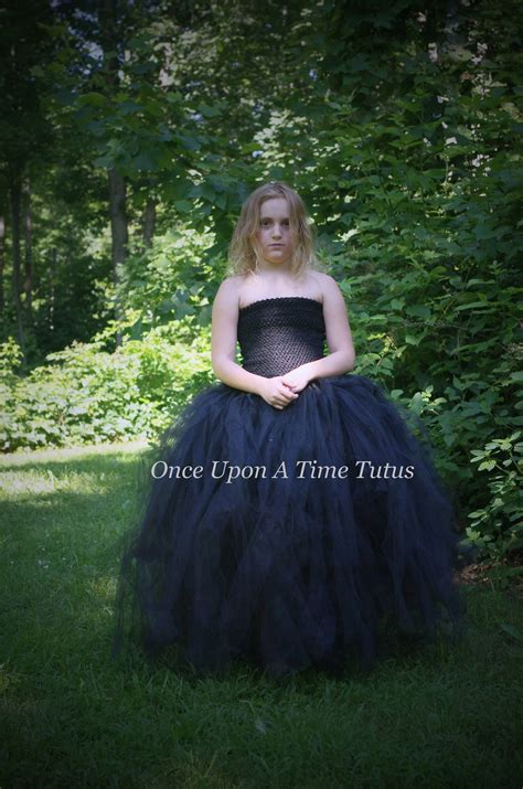 Black Tutu Dress, Witch Halloween Costume, Girls Flower Girl Dress