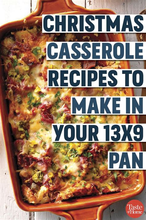 24 Christmas Casserole Recipes To Make In Your 13×9 Pan Christmas Food Dinner Easy Christmas