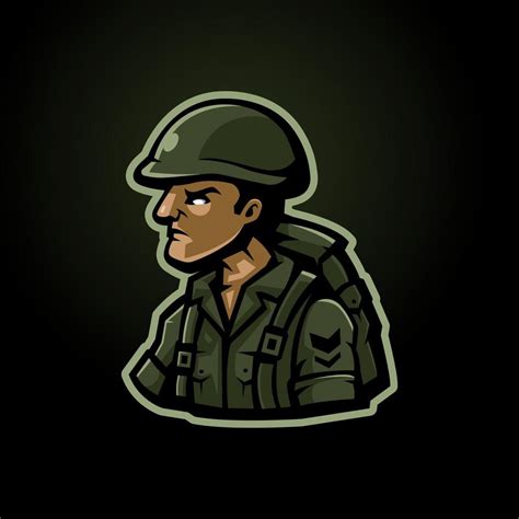 Army Mascot Logo 10801708 Vector Art at Vecteezy