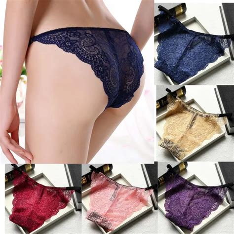 Women Daily Sexy Cotton Lace G String Briefs Panties Thongs Lingerie