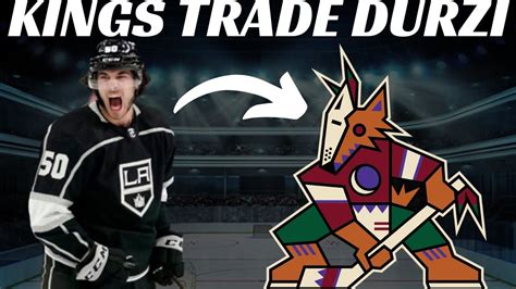 Breaking News La Kings Trade Sean Durzi To Arizona Coyotes Youtube